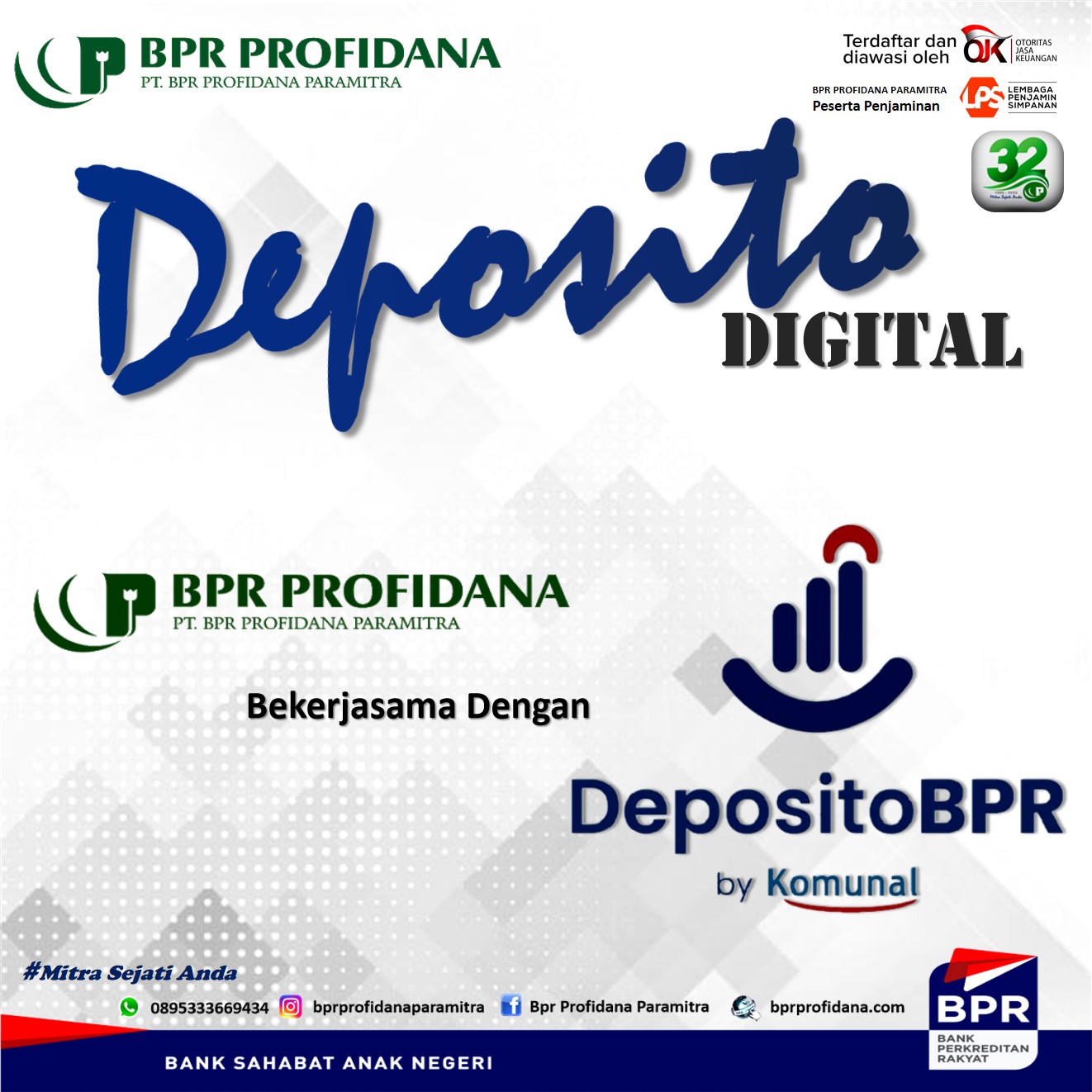 TATA CARA PENEMPATAN DEPOSITO ONLINE BPR PROFIDANA PARAMITRA